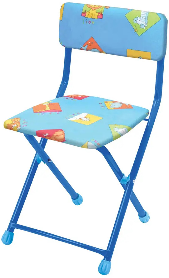 91668309 Детский стул Nika Зверята 31x65x14 см цвет синий STLM-1093973