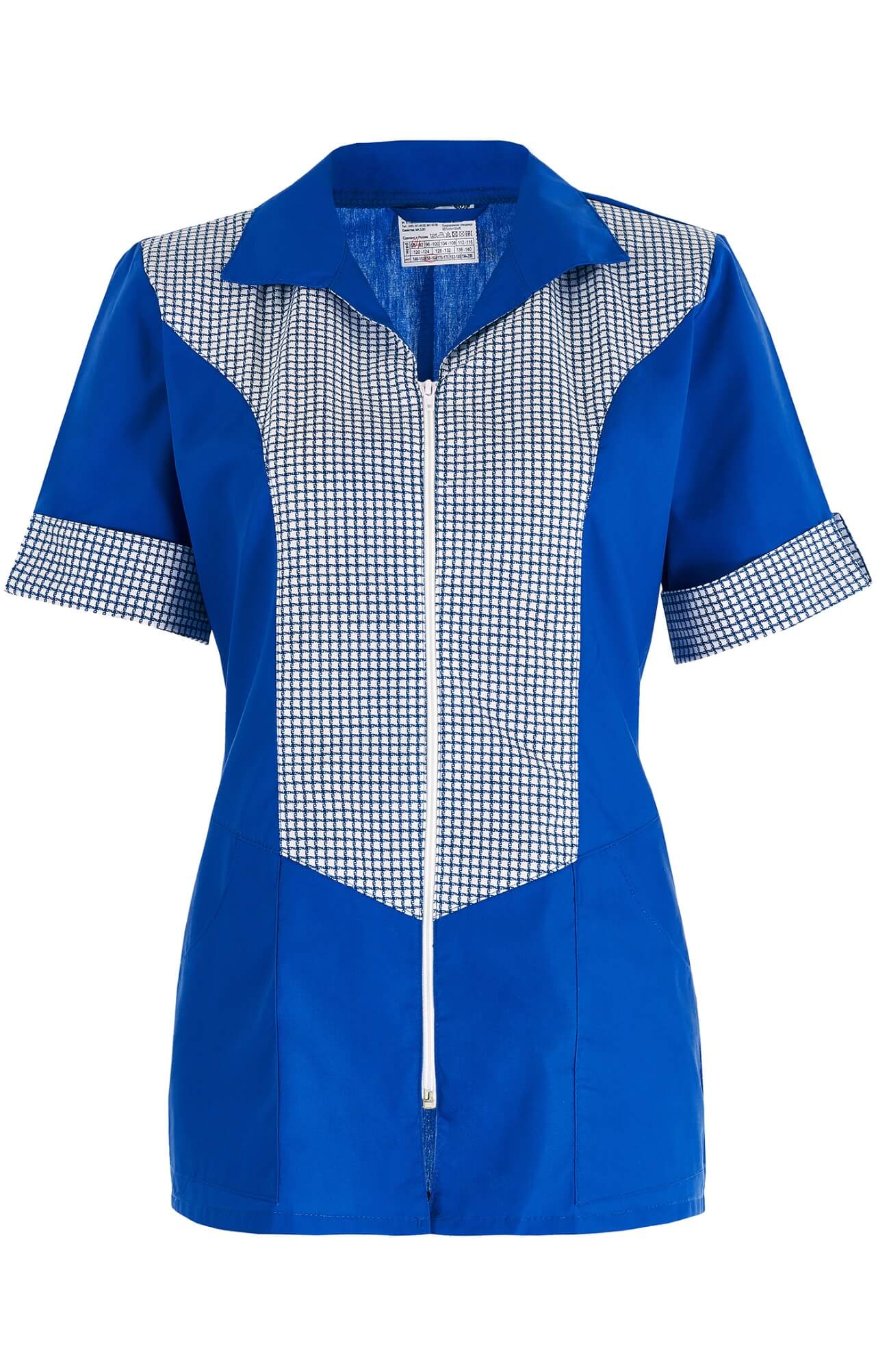 66084 Костюм "Грация" василек  Одежда для обслуживающего персонала  размер 44 Спецодежда  - Вид №4