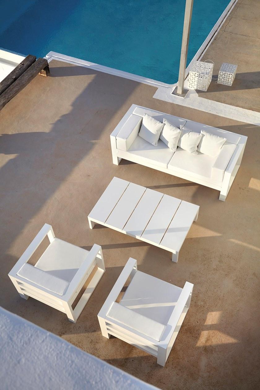 GANDIABLASCO Низкий прямоугольный алюминиевый журнальный столик Na xemena sun-id-1483460 - Вид №5