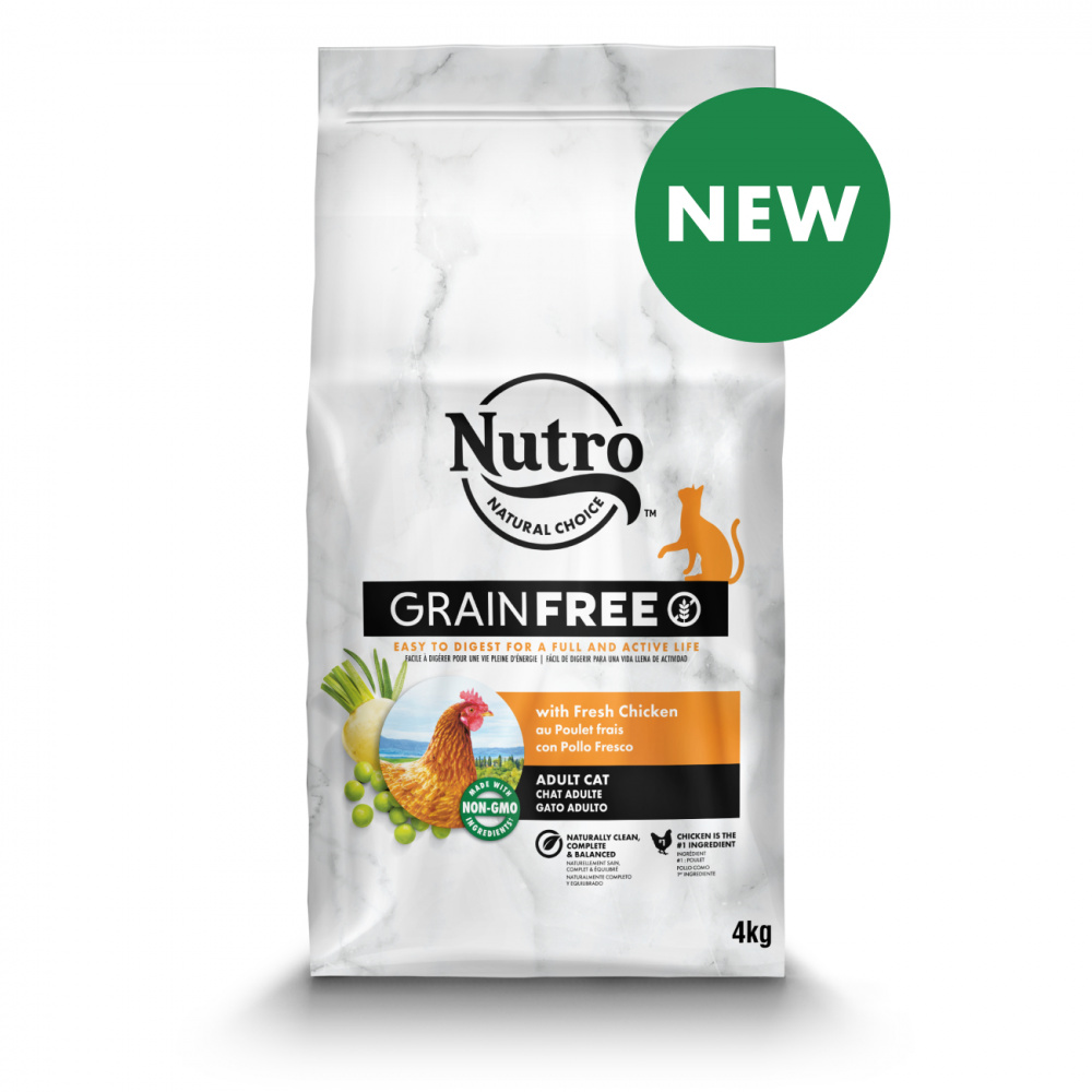 ПР0059464 Корм для кошек со свежей курицей и экстрактом розмарина сух. 4кг NUTRO  - Вид №1