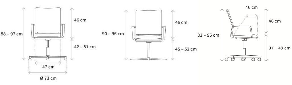 Wagner Кресло вращающееся с 4-мя спицами W70 3d sun-id-1493442 - Вид №3