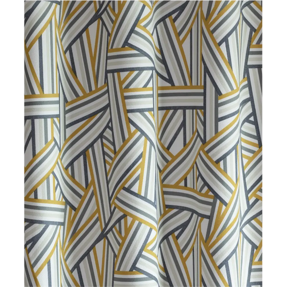 Ткань 1 м/п Геометрия велюр 290 см цвет желтый GARDEN STLM-2160083 - Вид №2