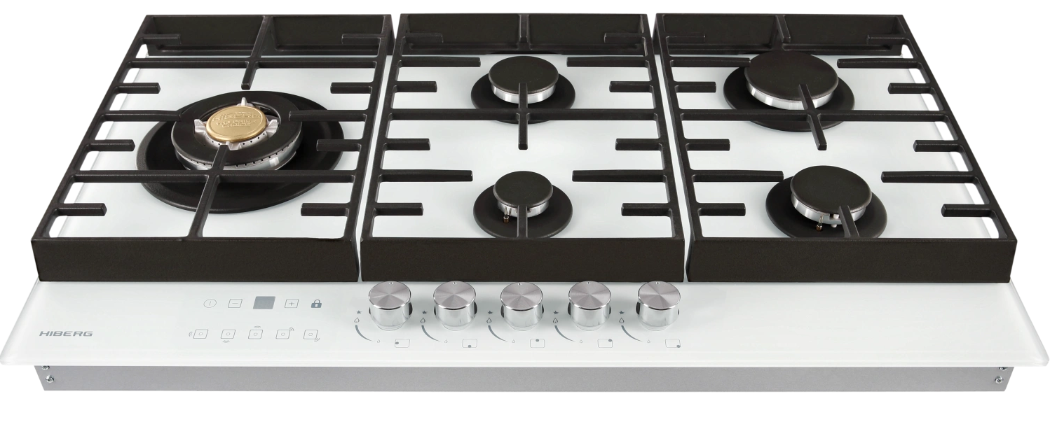 9238403 Газовая варочная поверхность HIBERG VM 9155 W STDN-0149153 - Вид №2