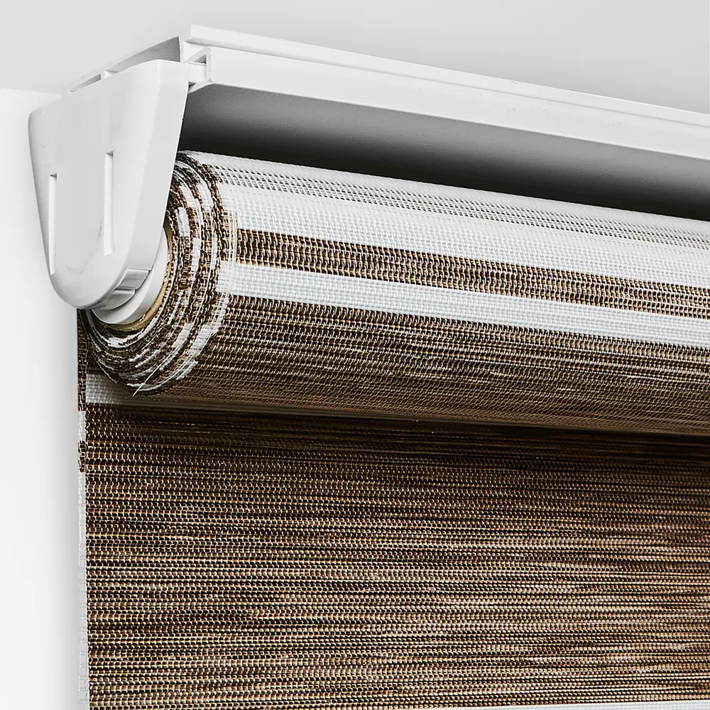 Штора рулонная день-ночь Дэли 55x160 см коричневая MIAMOZA STLM-2182378 - Вид №3