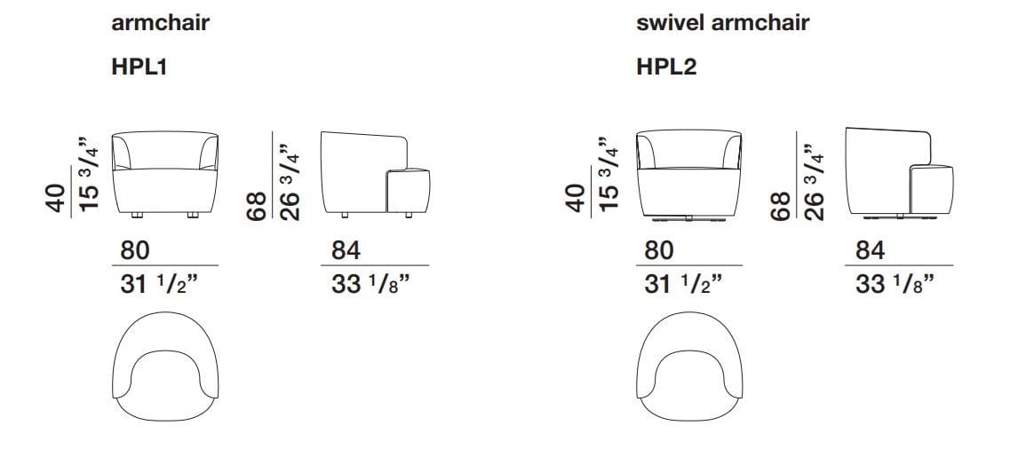 Тканевое кресло Molteni & C ELAIN ARCH-00092147 - Вид №3