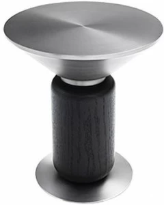 HC28 Cosmo Круглый журнальный столик из нержавеющей стали и дерева