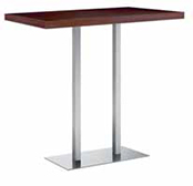 XT 496A Q Каркас стола с нижней крышкой из глянцевой или сатинированной нержавеющей стали, колонна из глянцевой или сатинированной нержавеющей стали. Et al. XT