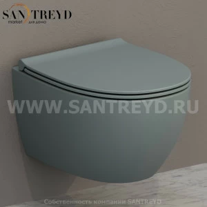 MDS04BL Подвесной унитаз настенный Синий Ceramica Globo 4ALL Италия