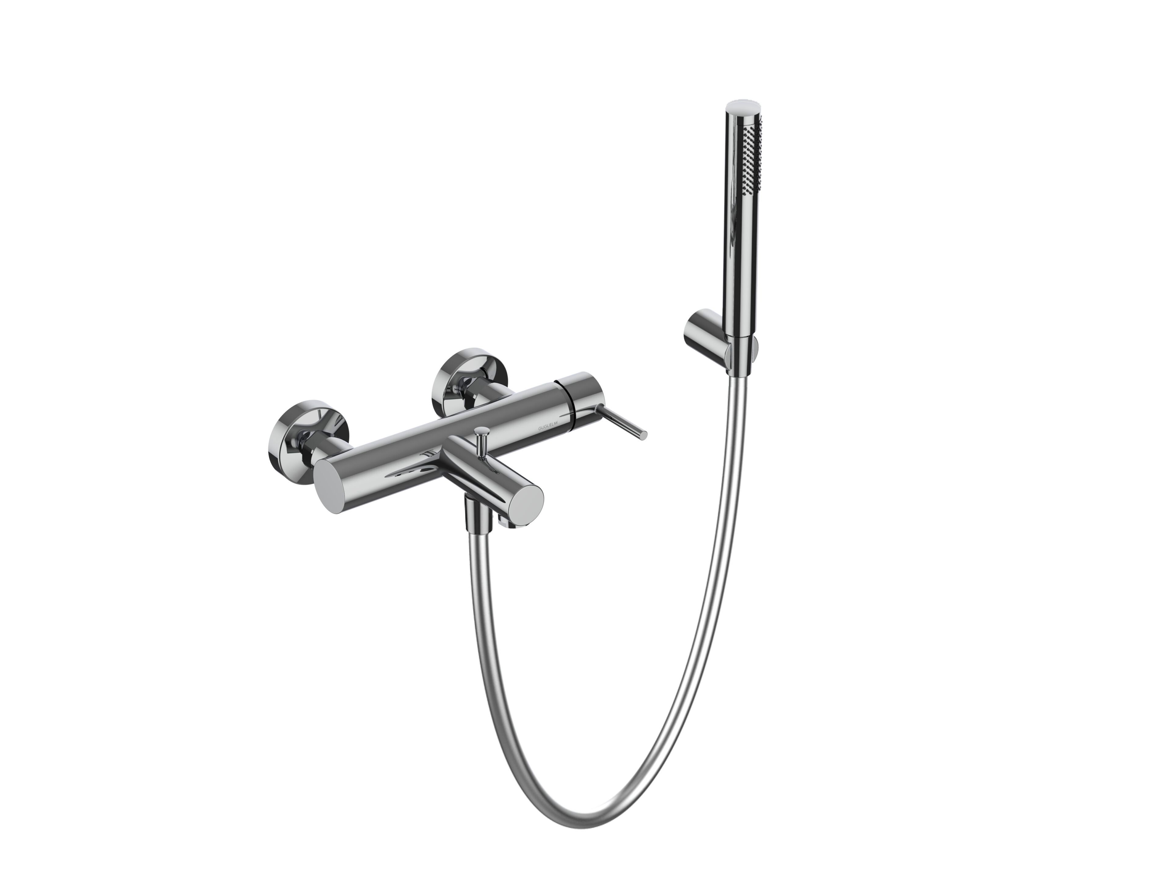 Настенный смеситель для ванны с 2 отверстиями и ручным душем GUGLIELMI RUBINETTERIE Sprint ARCH-00066534