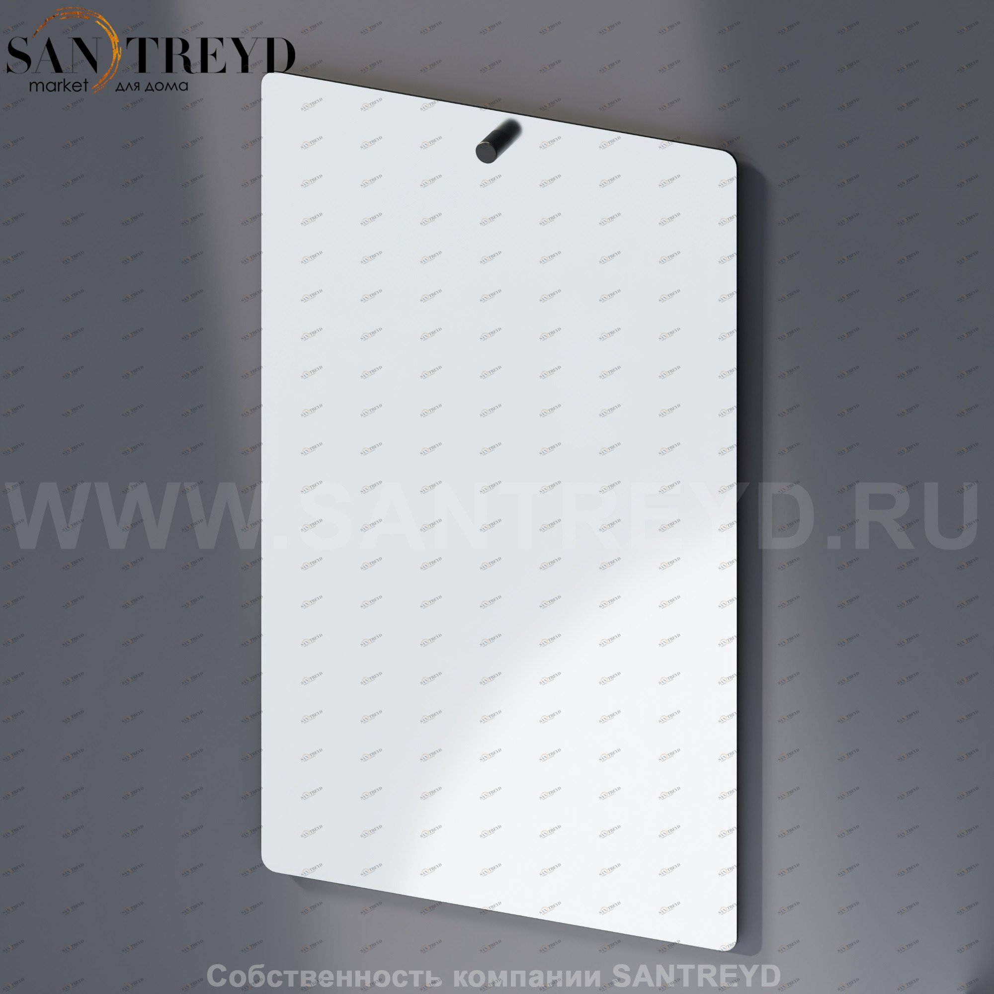 Agape DOT LINE Зеркало с держателем черным ADTL0472.N ADTL0472N