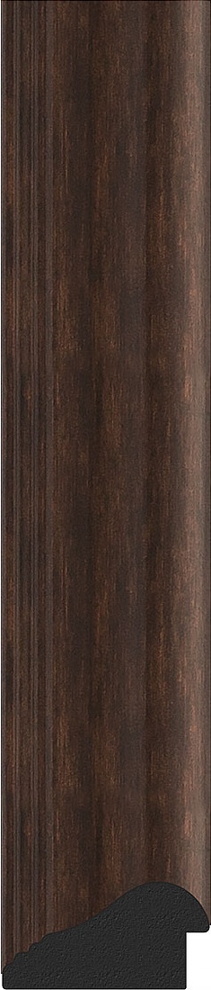 BY 3988 Зеркало в багетной раме - палисандр 62 mm EVOFORM Octagon - Вид №3