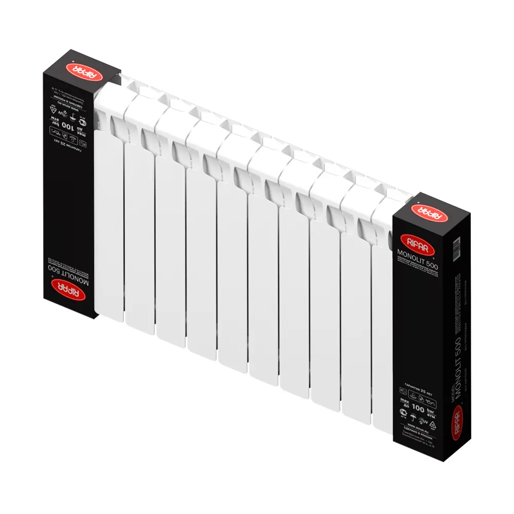 Биметаллический радиатор RIFAR Monolit 500 - надежное отопление на 25 лет 12876560 STLM-0002486 - Вид №4