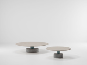 Алюминиевый низкий журнальный столик