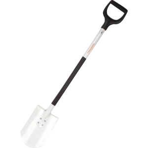 Лопата штыковая облегчённая Fiskars 105 см алюминий, с черенком
