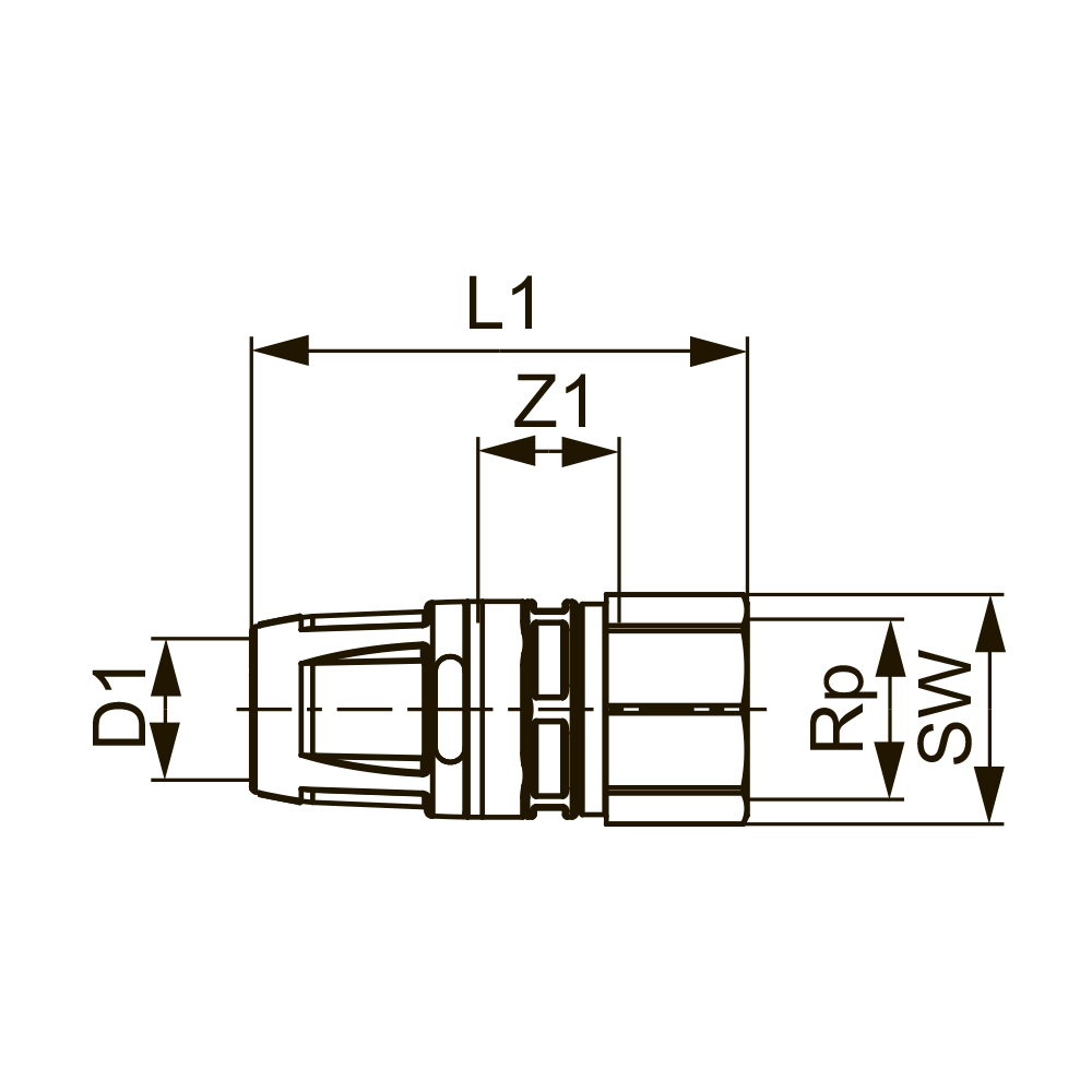 8610002 Фитинги push-fit латунь Tece  - Вид №1
