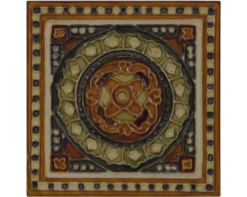 LGC095 Набор из 10 оранжевых и зеленых плиток Сarronheating 