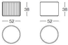 Longhi Пуф из мягкой кожи Loveluxe 2016 – vanity collection X 419 - Вид №2