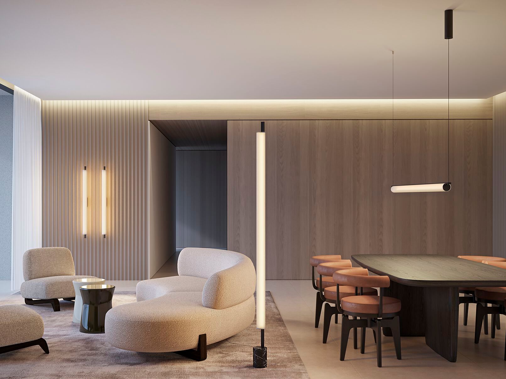 Ткань Сид Dimmable настенный светильник Panzeri тень ARCH-00136272 - Вид №5