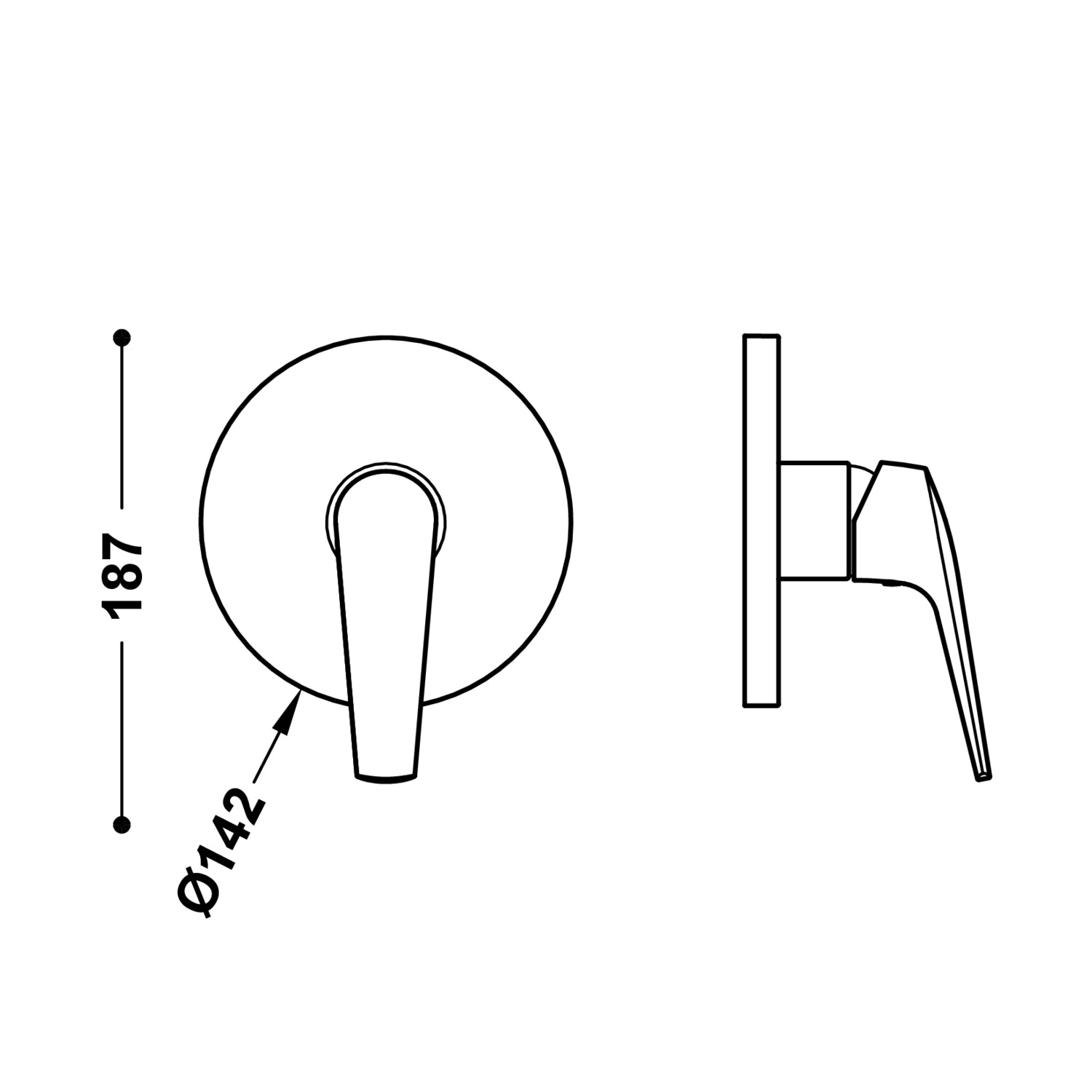 Видимая часть RAPID-BOX для скрытого одностороннегоRapid-box-28127810 TRES Fuji - Вид №1