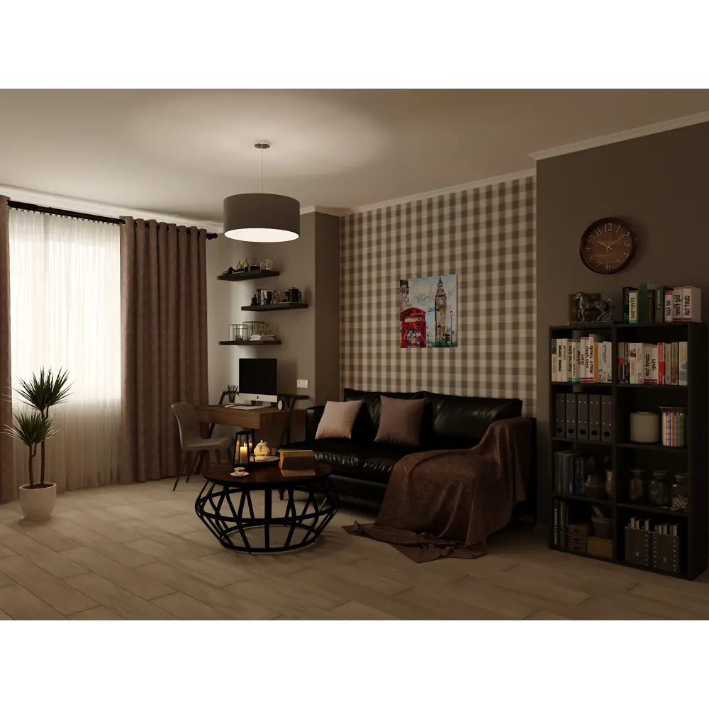 Santreyd: Двухрядный карниз венге 160 см с деревянными элементами 15099630 STLM-0005447 - Вид №4