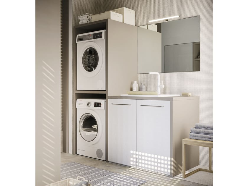 Шкаф для белья со стиральной машиной Arbi Arredobagno пузыри ARCH-00152167