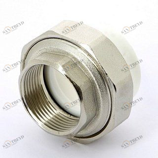 Муфта В разборная PRO AQUA полипропиленовая 40x1'1/4 PA20020