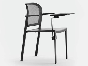 Штабелируемый стул для конференций из ткани с откидным верхом