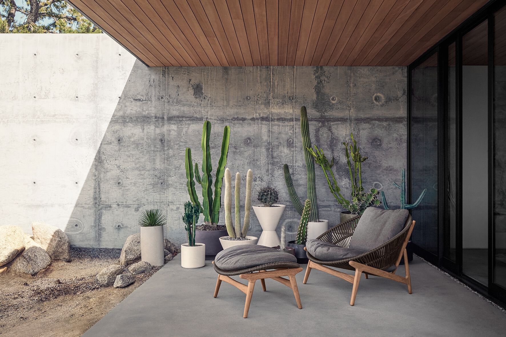 Тканевое садовое кресло Gloster ARCH-00133241 - Вид №4