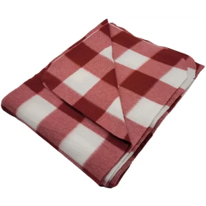 Плед Windsor 130x170 см флис цвет бордовый 89159028 STLM-2126920