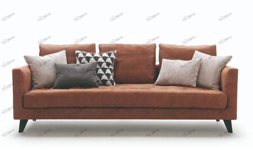 Marac 3-х местный кожаный диван Willy slim sun-id-1425410