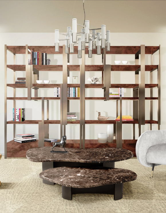 Книжные шкафы Arabica Screen Covethouse CAFFE LATTE  - Вид №7