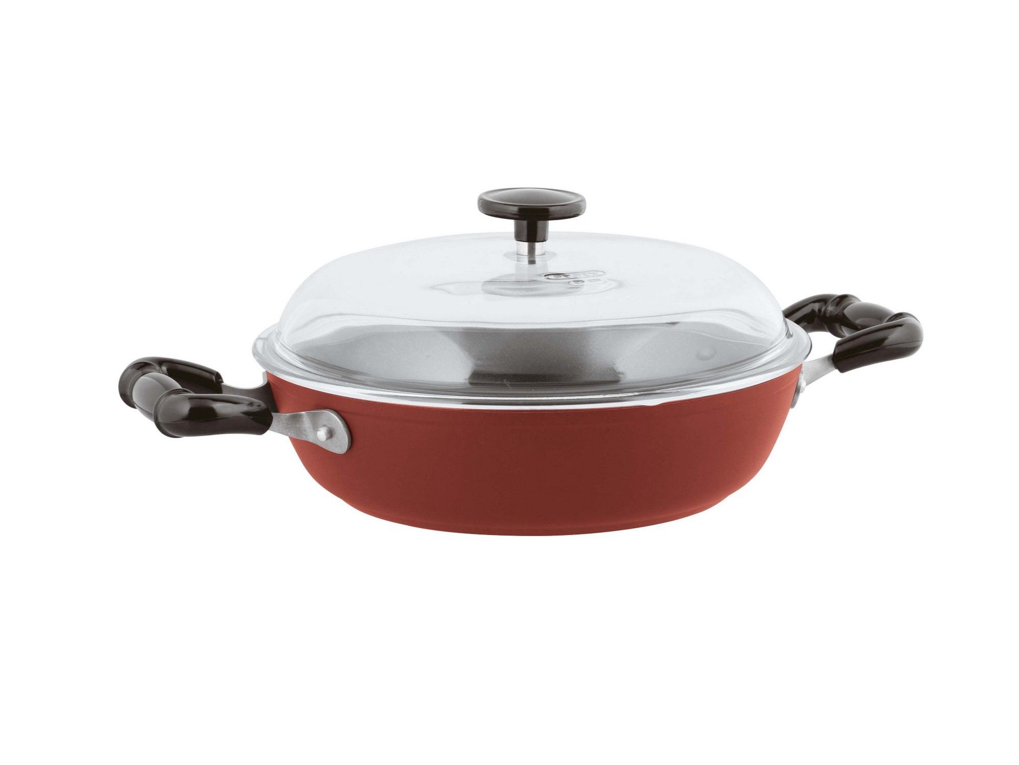 Алюминиевая низкая кастрюля с крышкой Sambonet 1965 Винтаж ARCH-00054456 - Вид №3