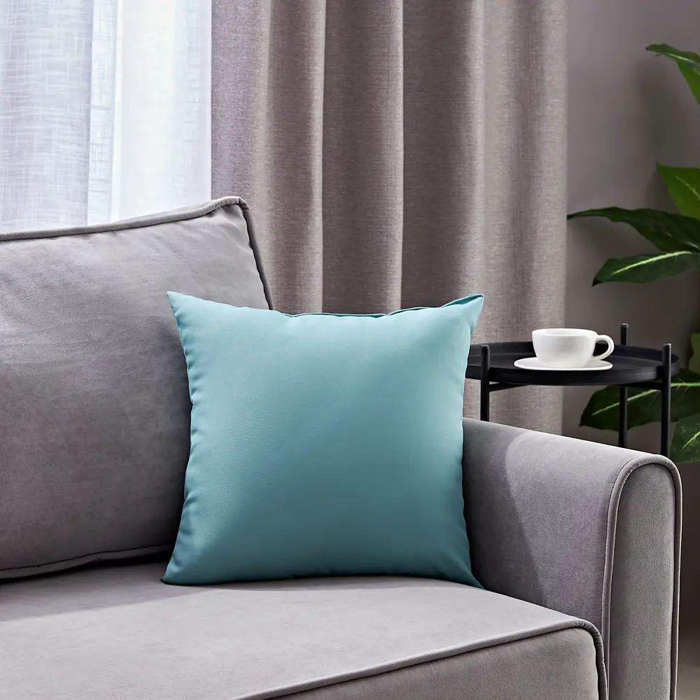 INSPIRE Подушка декоративная Яркость Mint 3 бирюзовая 40x40 см 84659860 STLM-0053508 - Вид №3