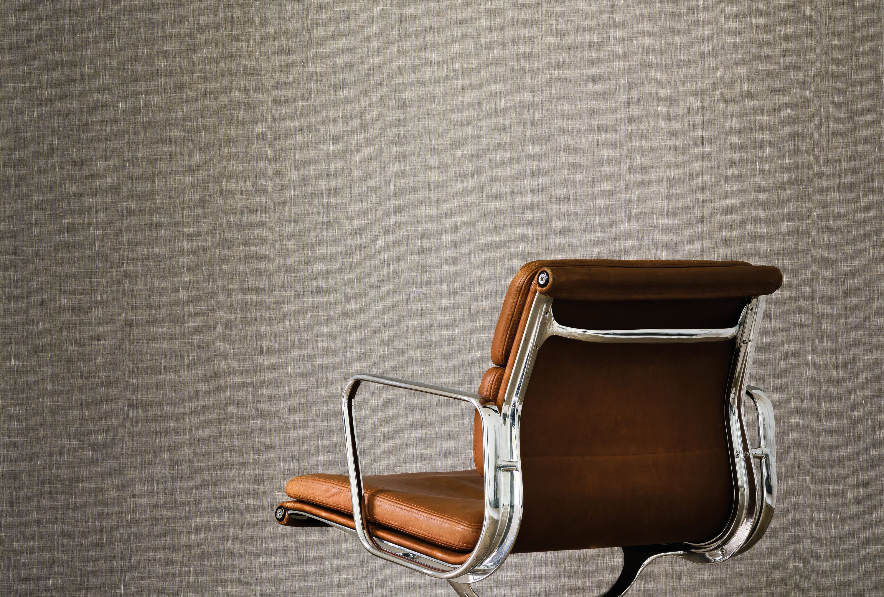 Льняная однотонная настенная ткань Casamance Parallèle ARCH-00129096 - Вид №5