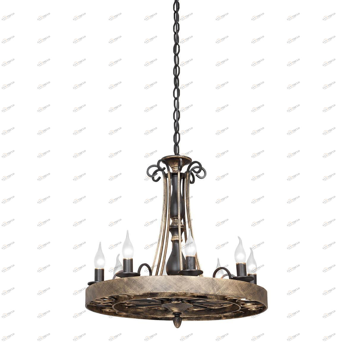 Подвесная люстра Vitaluce V1675-1/8 VITALUCE ДИЗАЙНЕРСКИЕ 328605 Черный 