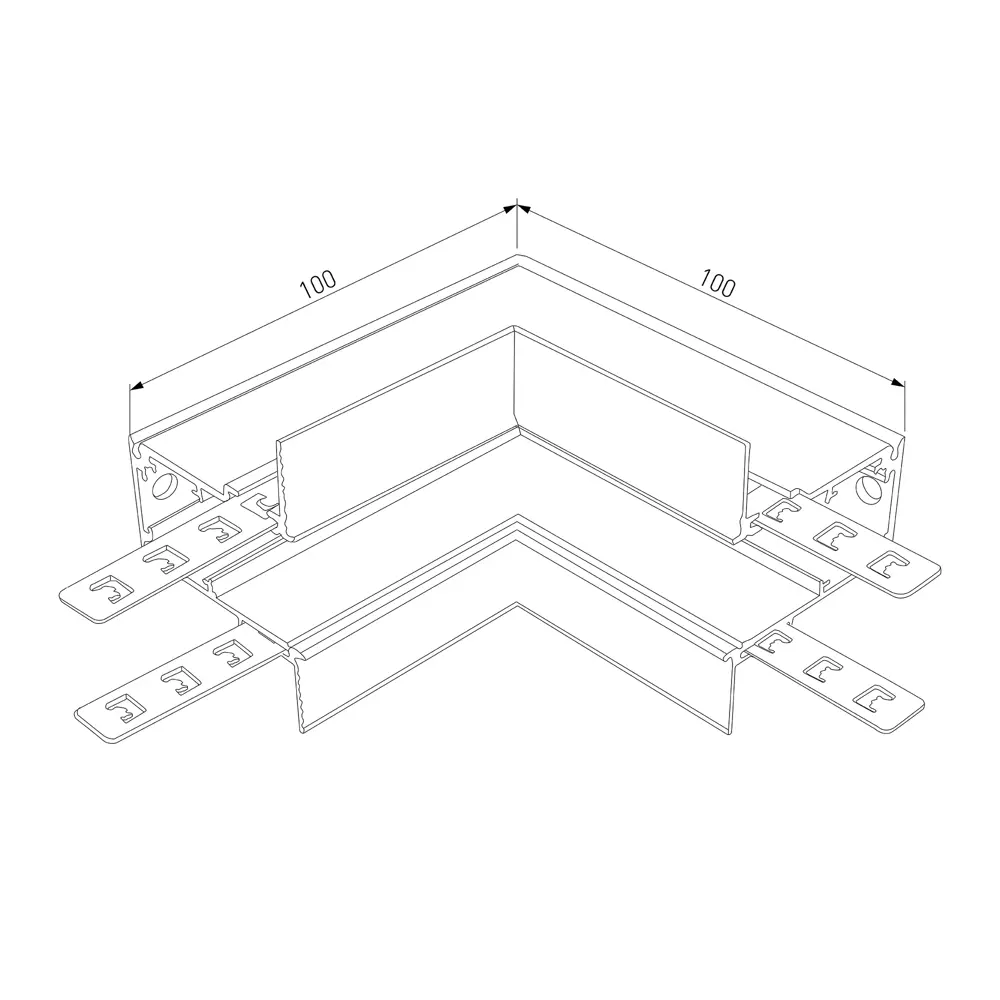 Коннектор Slim Magnetic для трекового шинопровода магнитного внутренний встраиваемый цвет черный 85070056 STLM-2168017 Elektrostandard  - Вид №3