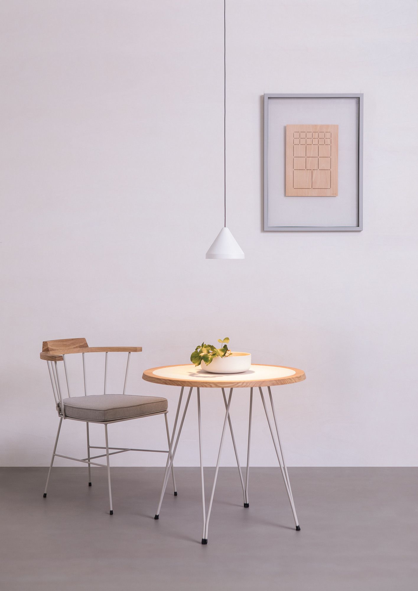 Стальной стул с порошковым покрытием с подлокотниками Vergés Mim ARCH-00142955 - Вид №8