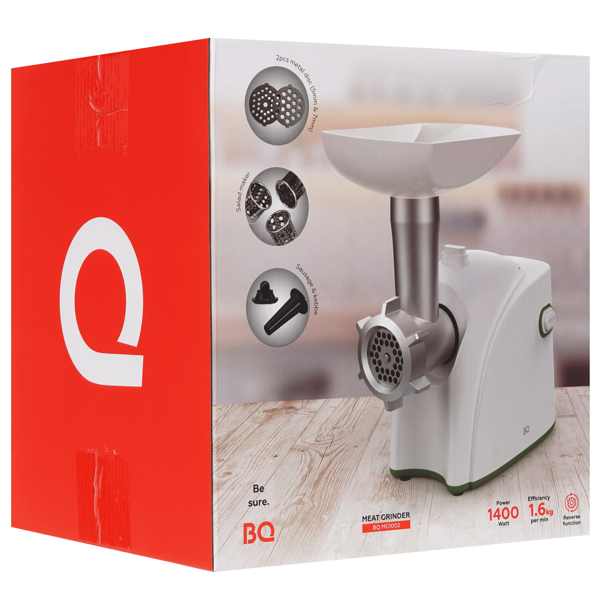 5360847 Мясорубка электрическая BQ MG1002 зеленый STDN-0120764 - Вид №9