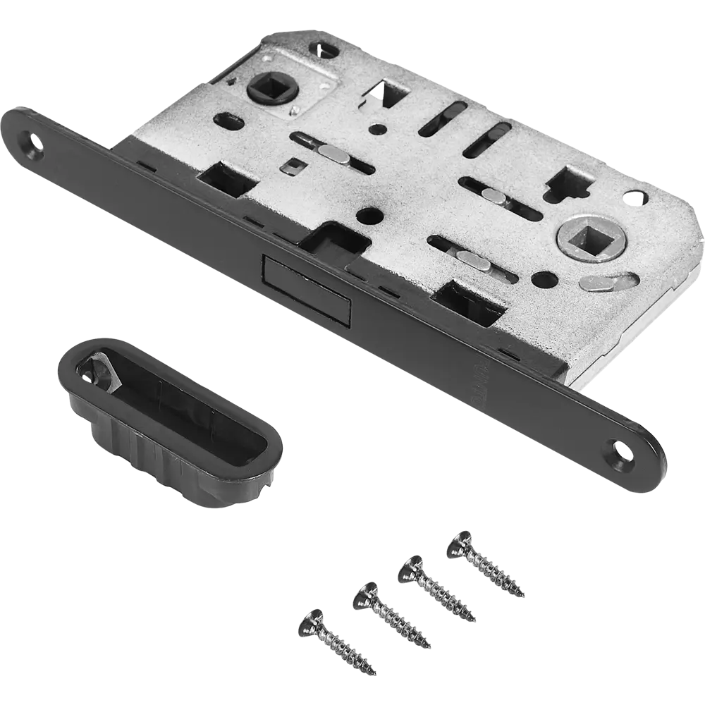 Защёлка под фиксатор 50-96 196x195x18 мм магнит цвет черный PUNTO STLM-2200552 - Вид №1