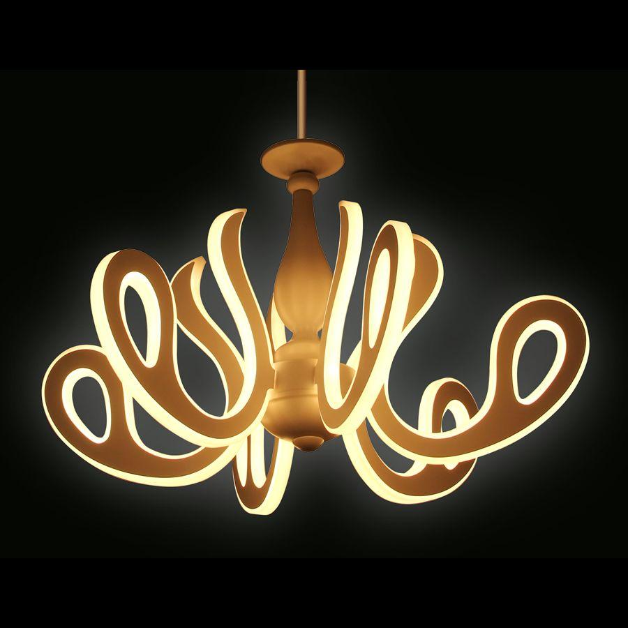 Потолочная светодиодная люстра Ambrella light Orbital Classic FK81/6 WH 292W D640 белая SUPERNW ДИЗАЙНЕРСКИЕ, ORBITAL CLASSIC 220085 Белый  - Вид №3