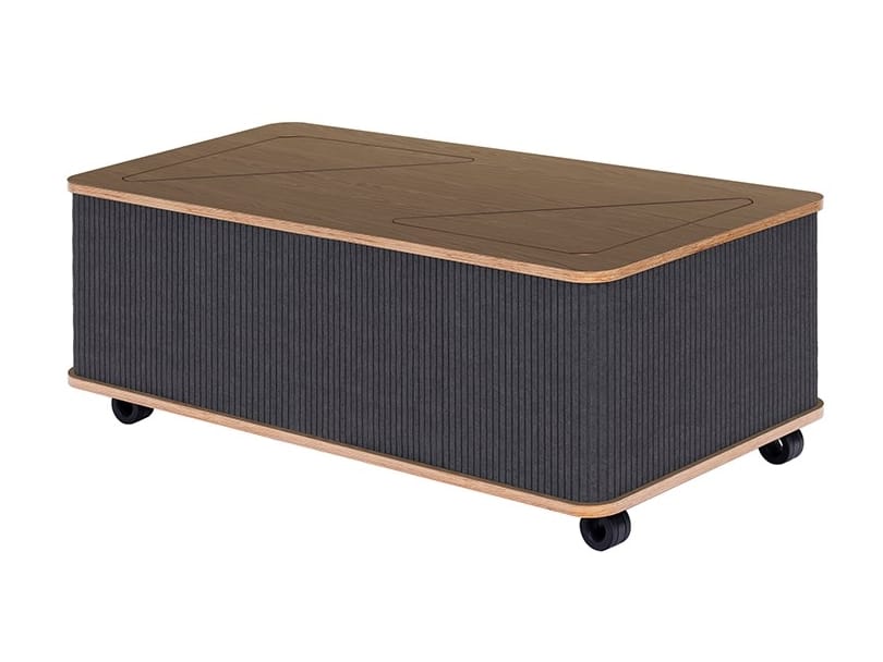 Низкий журнальный столик из войлока с колесами Askia THE CATCHER ARCH-00043317 - Вид №9