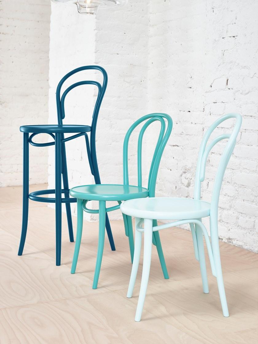 TON Высокий деревянный табурет с подставкой для ног sun-id-1495513 - Вид №5