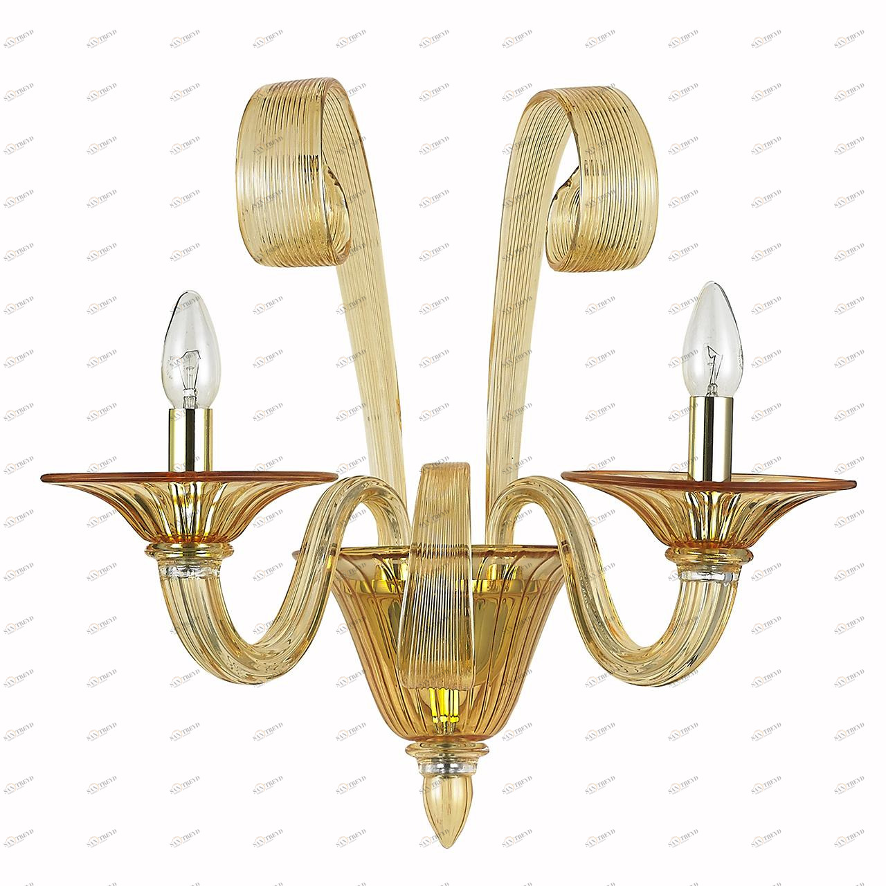 Бра Donolux Firenze W110218/2amber DONOLUX ФЛОРИСТИКА 077537 Желтый;прозрачный 