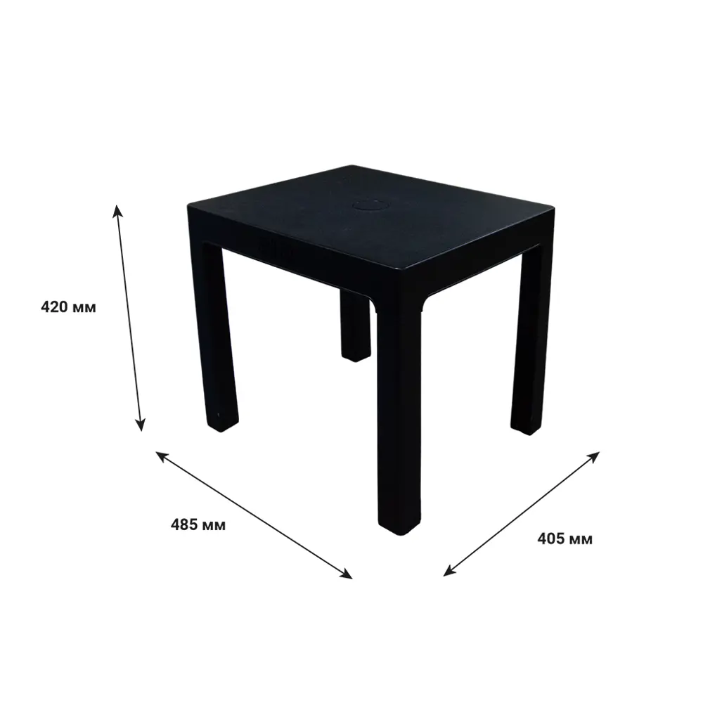 Садовый стол нераздвижной Adriano 48x7.5x39.5 см цвет графит Classic STLM-2196775 - Вид №7