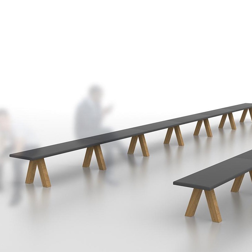 007160 Скамейка Viccarbe Trestle - Вид №1