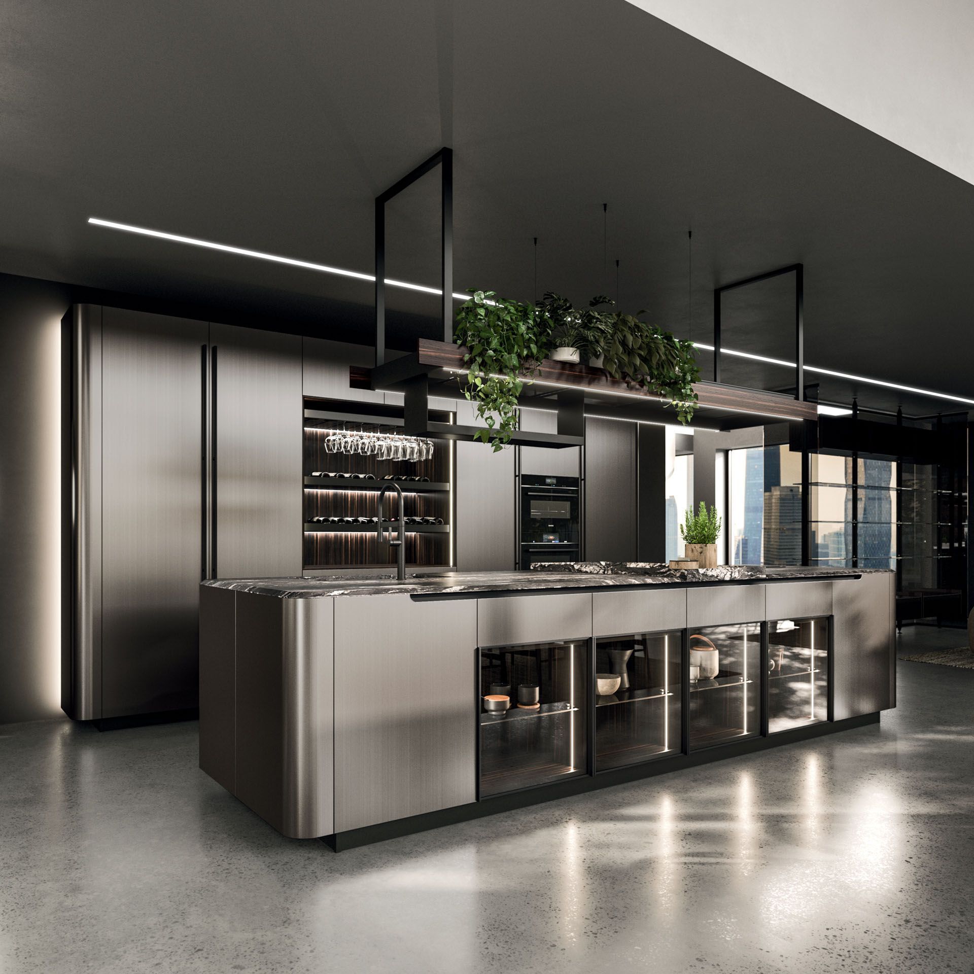 Встроенная кухня с островом Arrital Ak_Project ARCH-00142671 - Вид №1