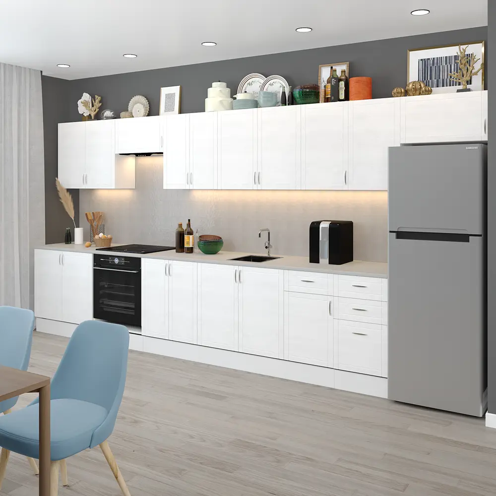 DELINIA Шкаф навесной Агидель белый 80х67.6х29 см для современной кухни 86586449 STLM-0881273 - Вид №6