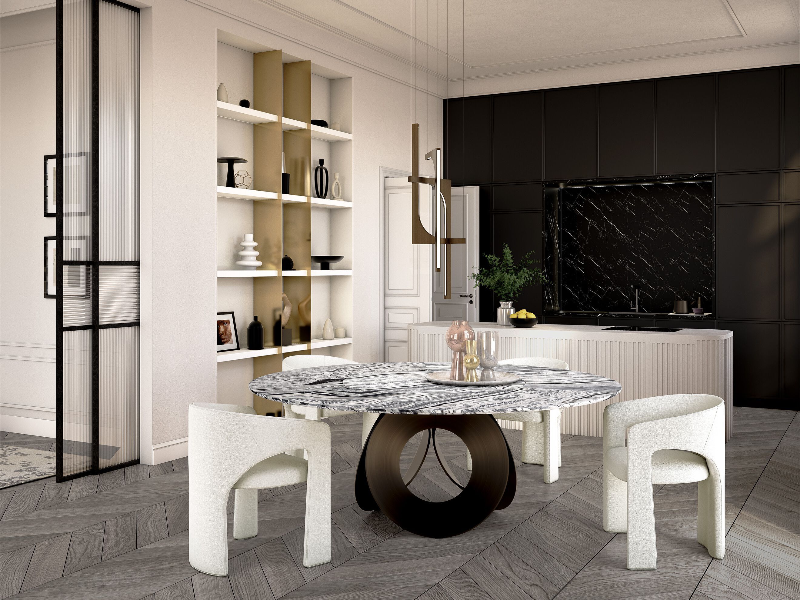 Кожаный мягкий стул с подлокотниками Arketipo Sienna ARCH-00054761 - Вид №2