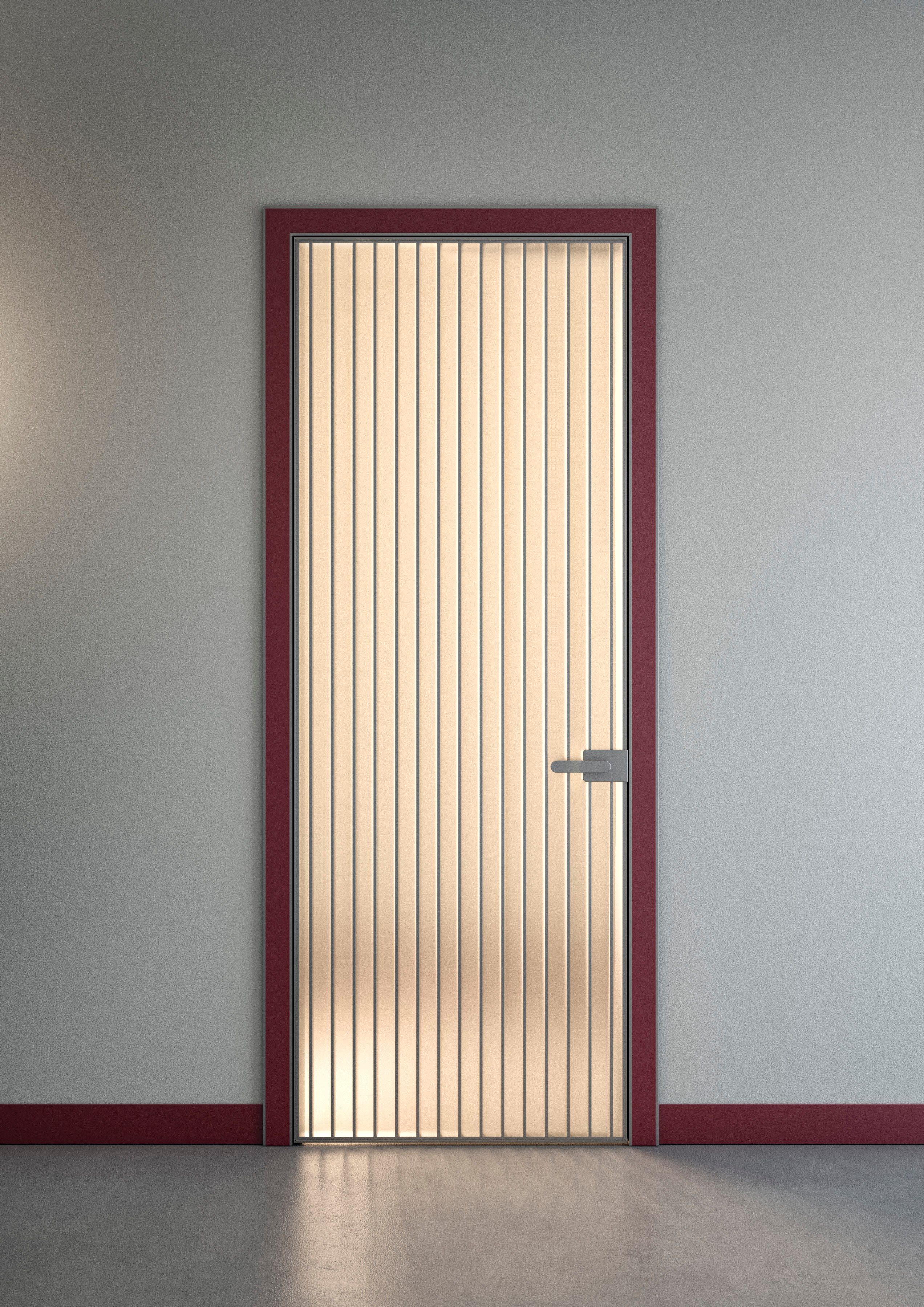 Алюминиевая и стеклянная распашная дверь ALBED Re-Trait 8B ARCH-00089751 - Вид №1