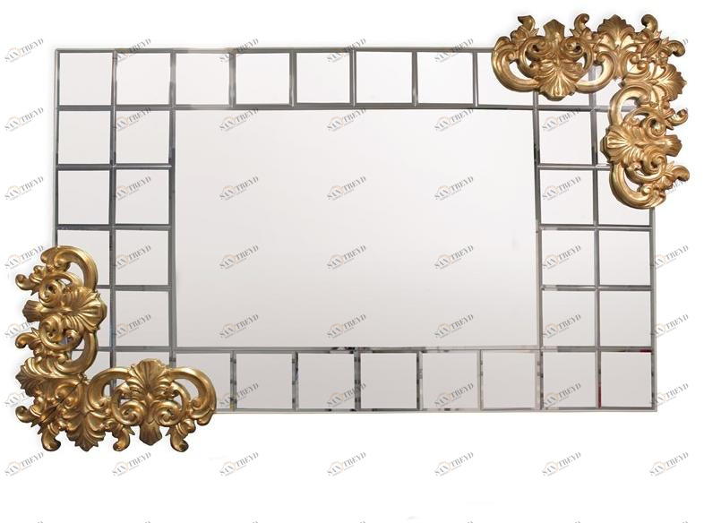 Jetclass Прямоугольное настенное зеркало из металла  Jdv401a 